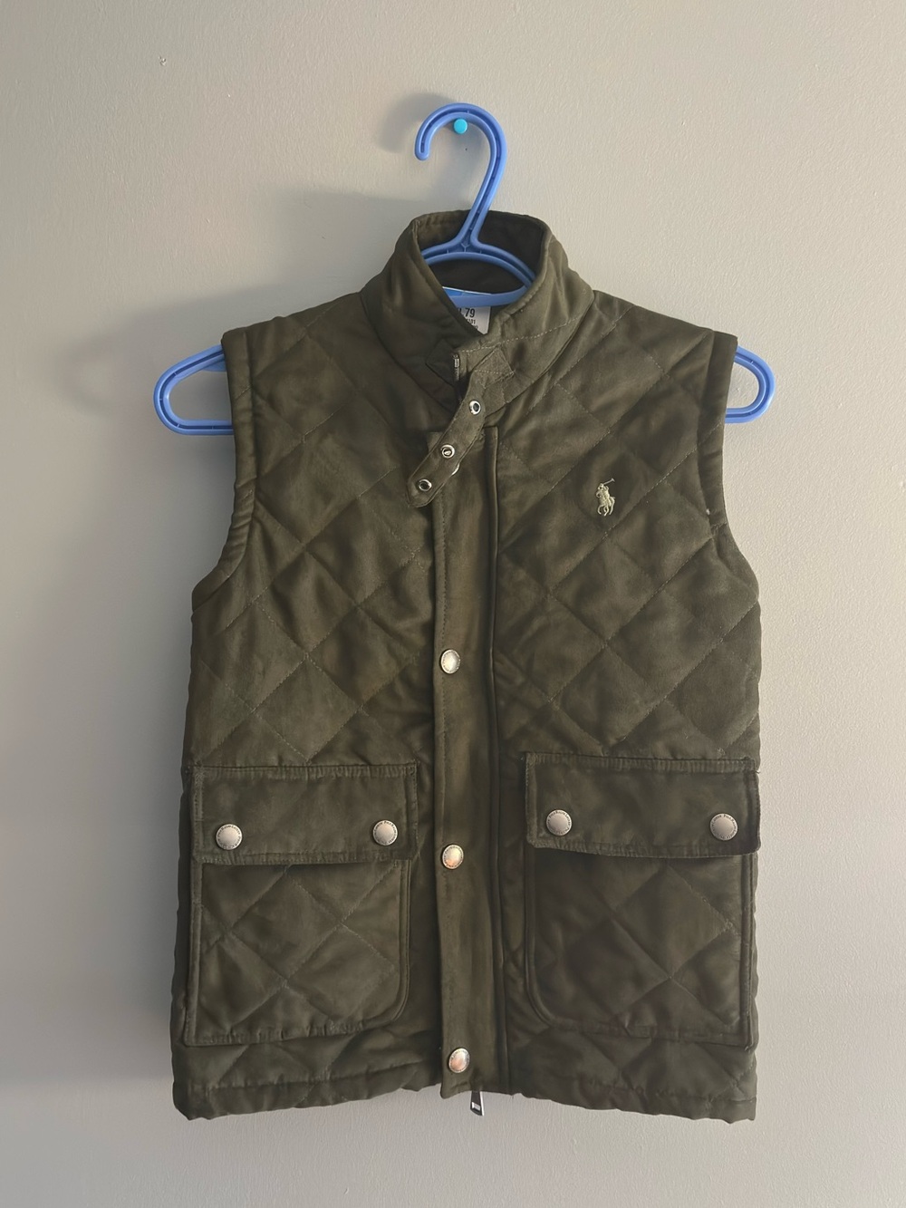 Polo by Ralph Lauren Quilted Olive Green Kids Vest